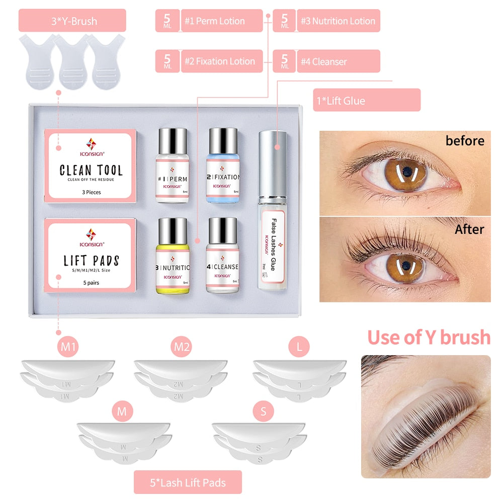 دروبشيبينغ ICONSIGN Lash Lift Kit Lifiting Eyelash