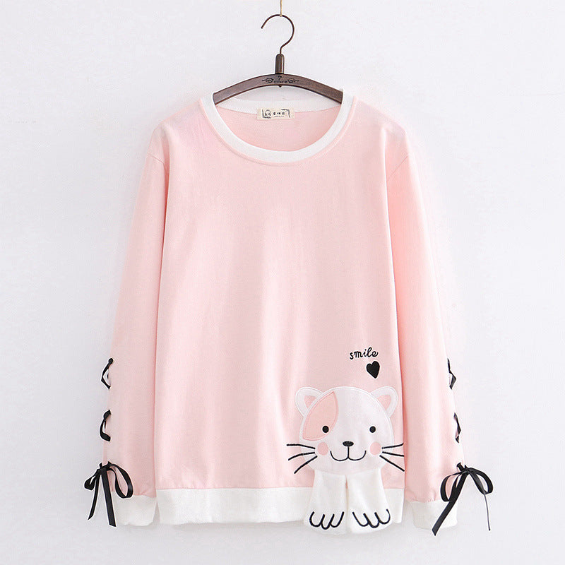 College Style Middle School Students Cute And Sweet Sweater
