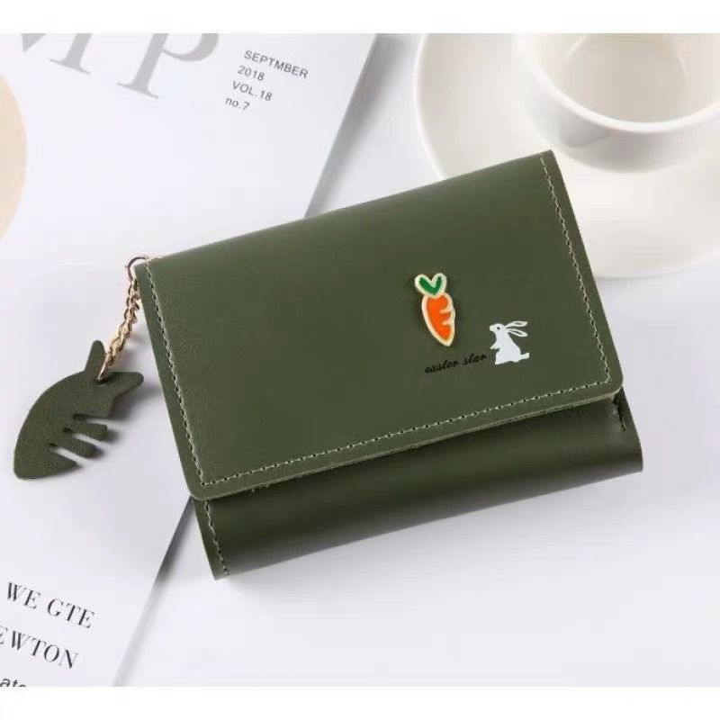 New Style Short Wallet Women Tri Fold Multifunctional Small Wallet