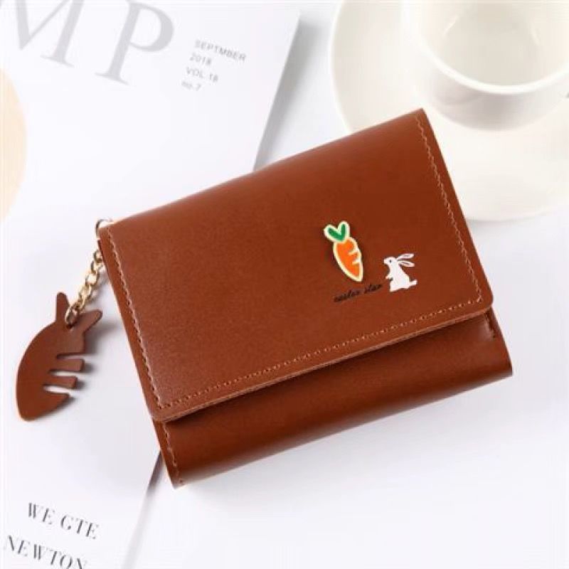 New Style Short Wallet Women Tri Fold Multifunctional Small Wallet