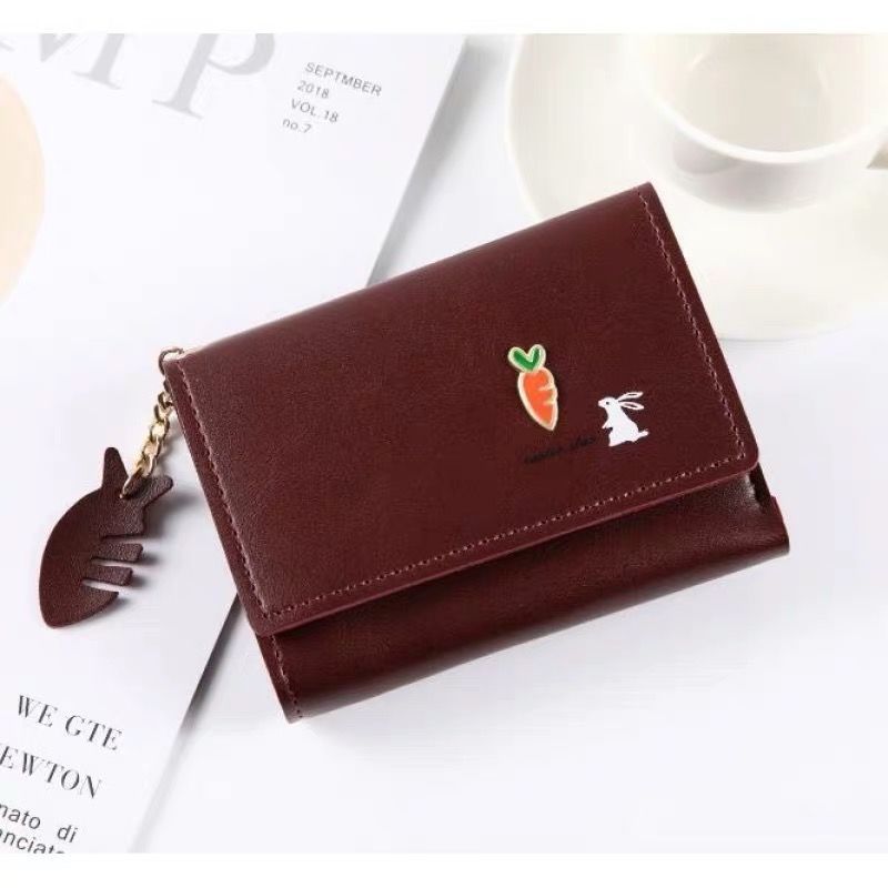 New Style Short Wallet Women Tri Fold Multifunctional Small Wallet