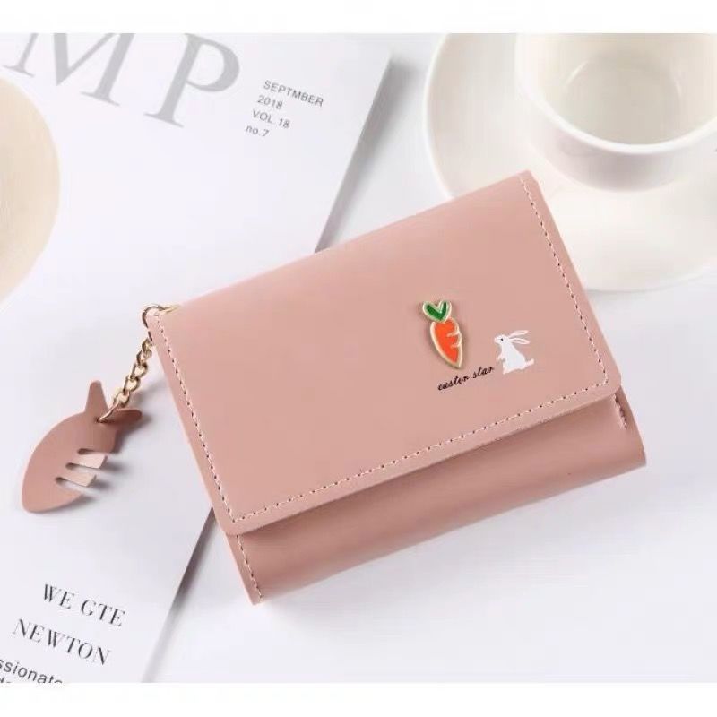 New Style Short Wallet Women Tri Fold Multifunctional Small Wallet