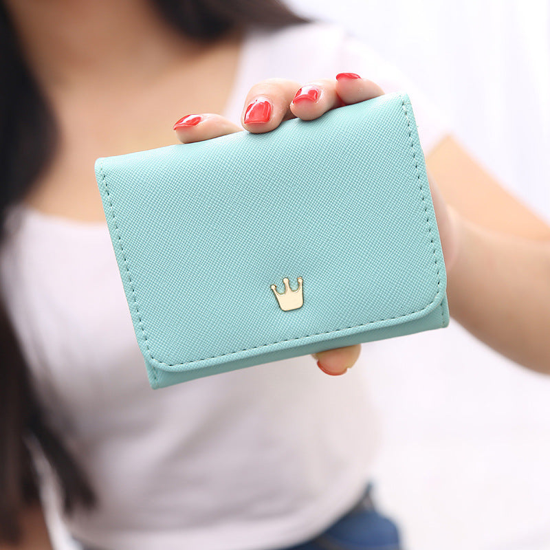 Korean Version Of The Crown Small Wallet Women Short