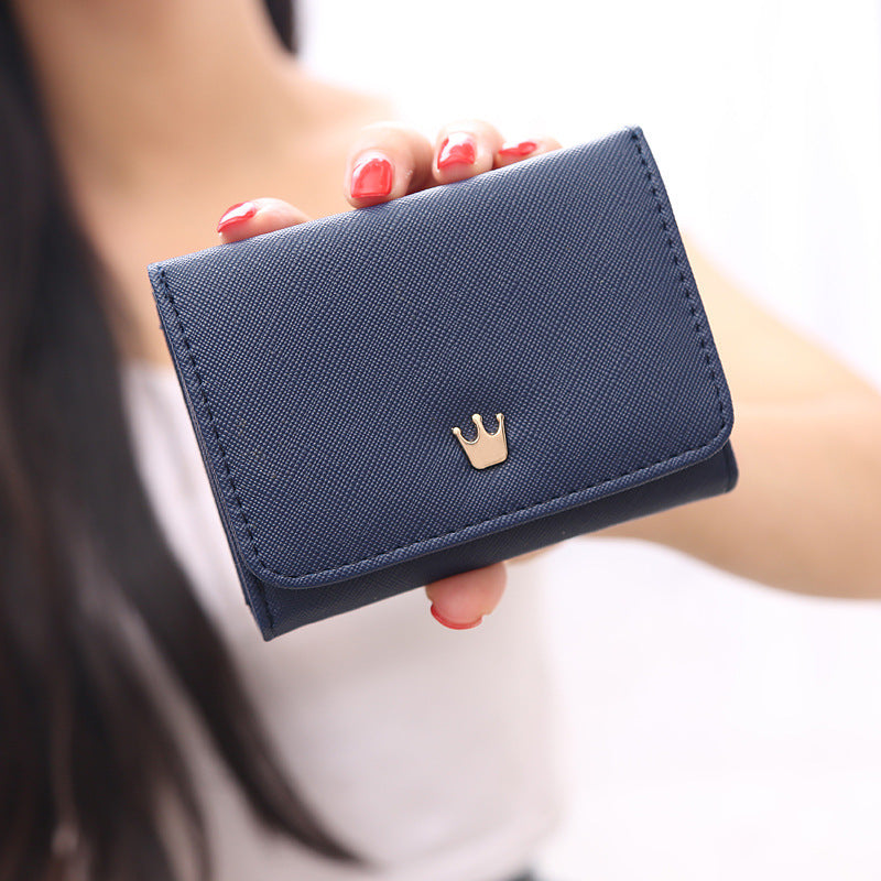 Korean Version Of The Crown Small Wallet Women Short
