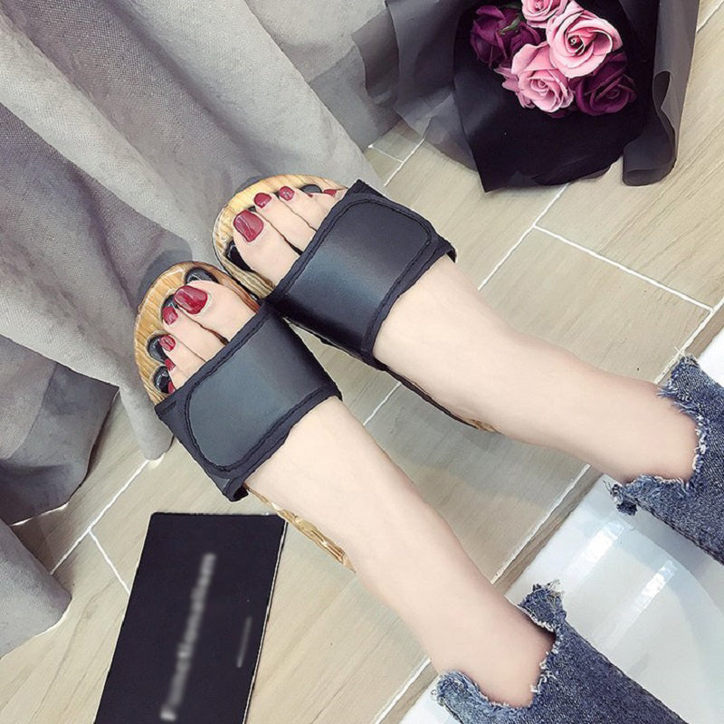 Home Foot Care Pebble Massage Slippers Acupoint Foot Therapy Shoes