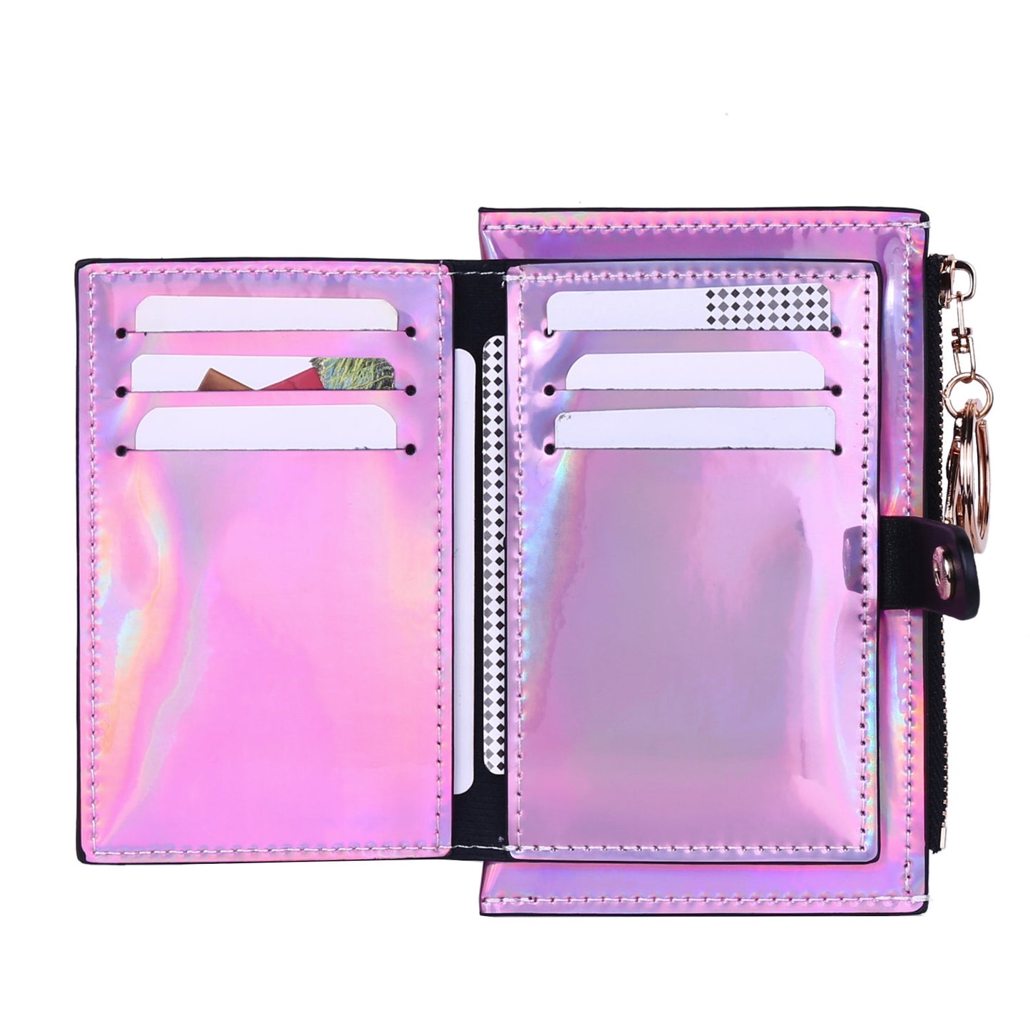 New Laser Shiny Zipper Wallet For Women
