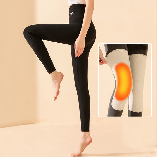 Winter High Waist Knee-pad Leggings Fashion Warm Double-sided Accessories
Frosted Pants Solid Slim Trousers Women Clothing
