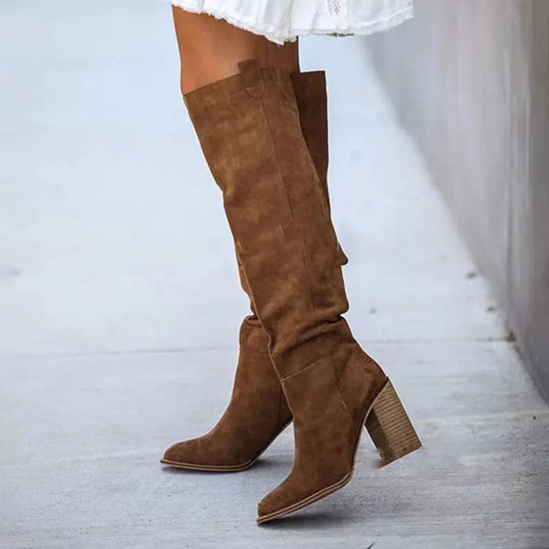 Women's pointed Suede Boot My Store