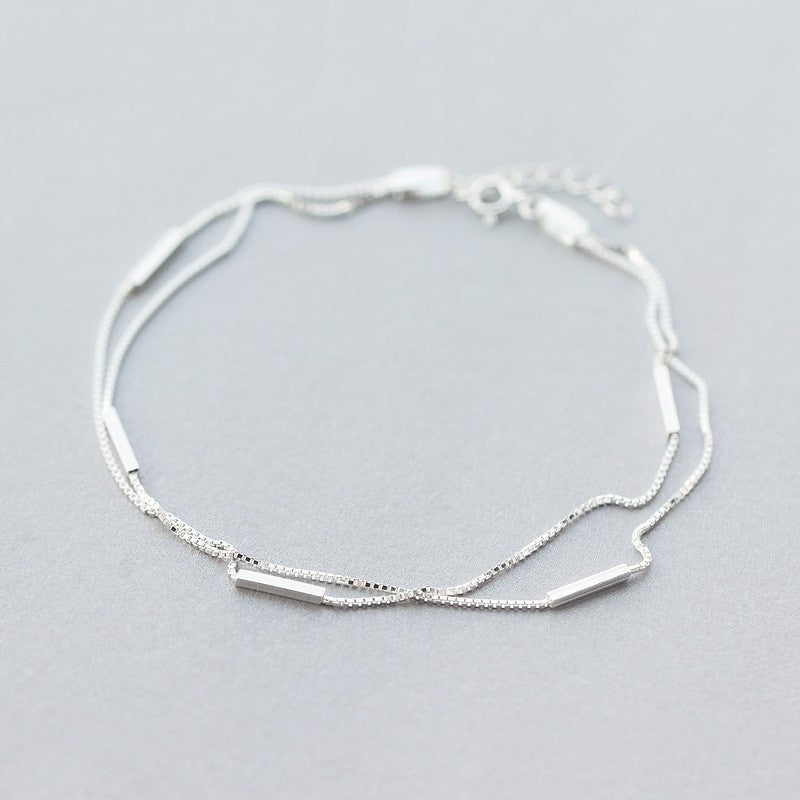 Mori Artistic Double-circle Anklet Ornament Women Accessories