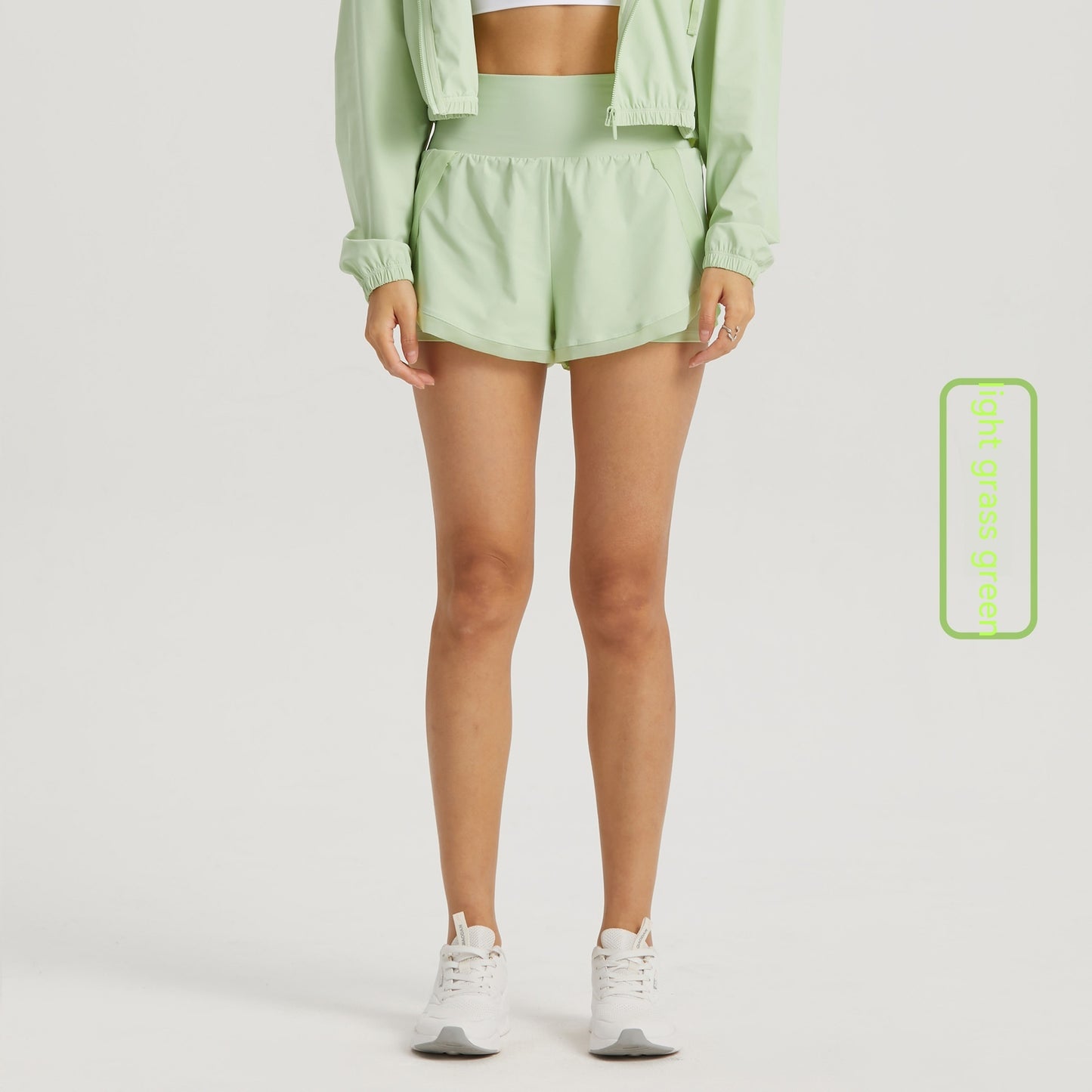 Outdoor Fake Two Pieces Leisure Sports Shorts For Women
