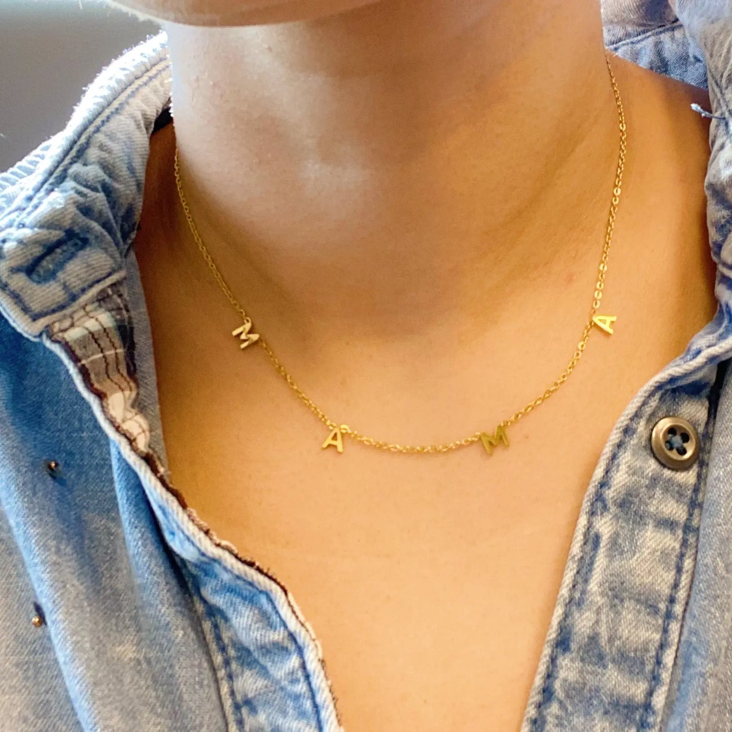 Golden Mama Necklace Fuchsia Hercules