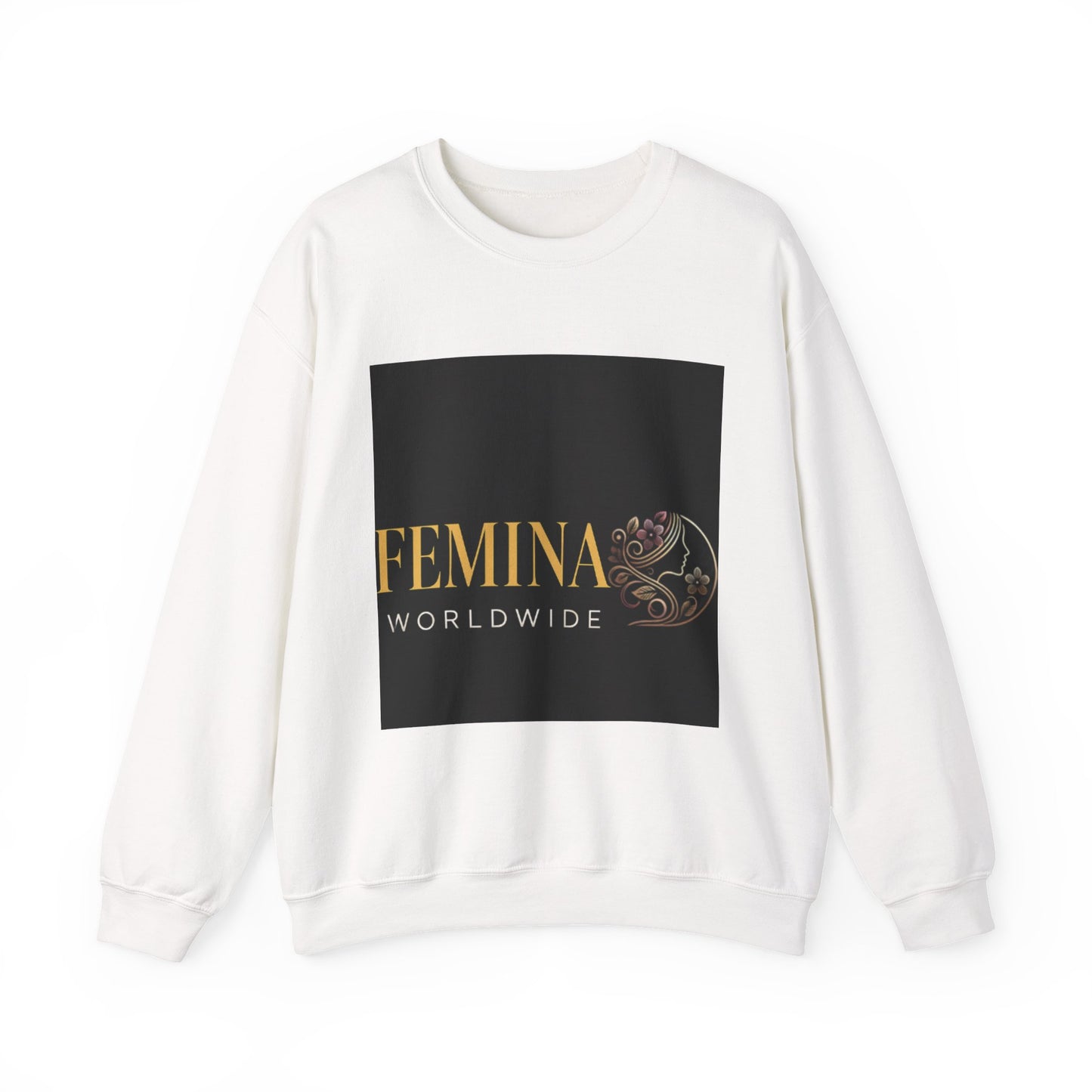 FEMINA Worldwide Crewneck Sweatshirt | Cozy Unisex Pullover for Fashion Lovers, Casual Wear, Holiday Gifts, Self-Care Days