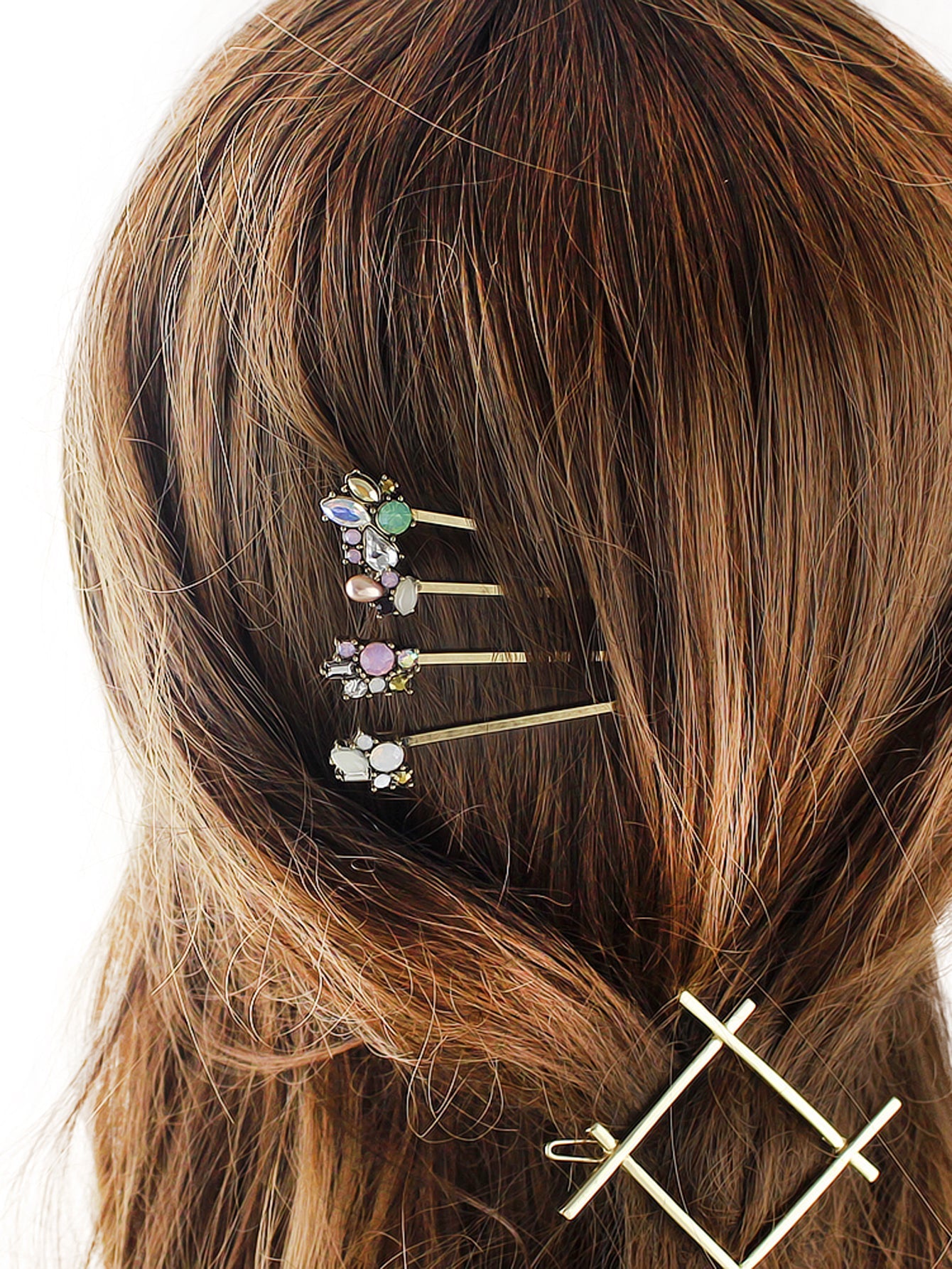 4 pcs Hair Accessories Colorful Flower Hair Clips Hair Barrettes