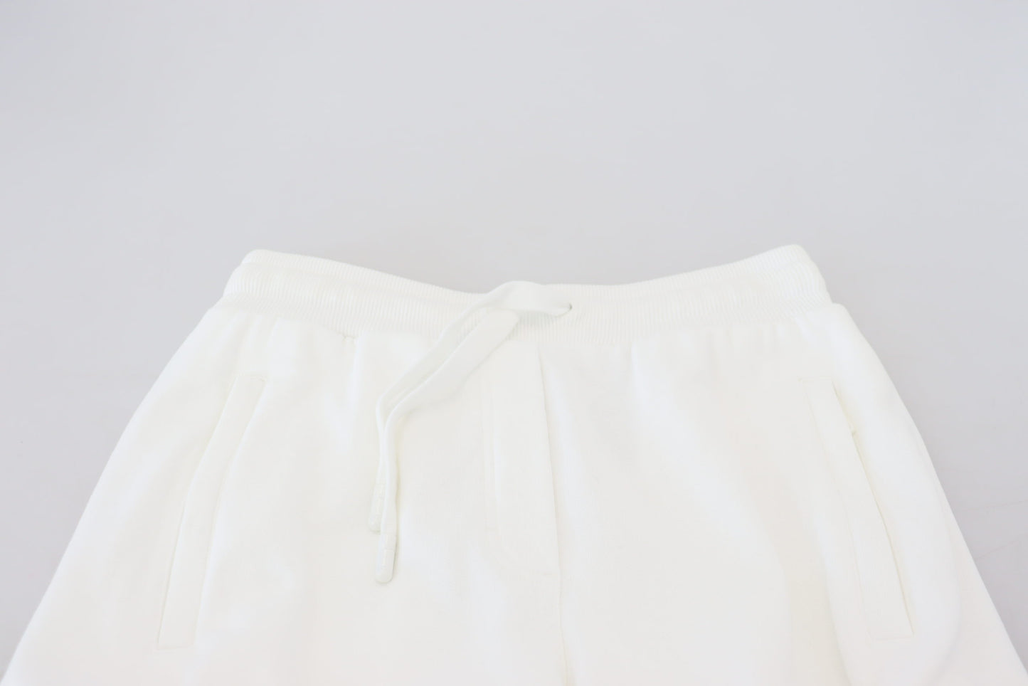 Dolce & Gabbana White Cotton Women Sweatpants Pants