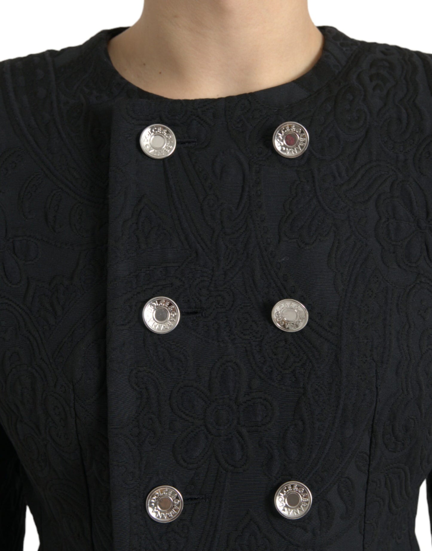 Dolce & Gabbana Black Double Breasted Blazer Coat Jacket