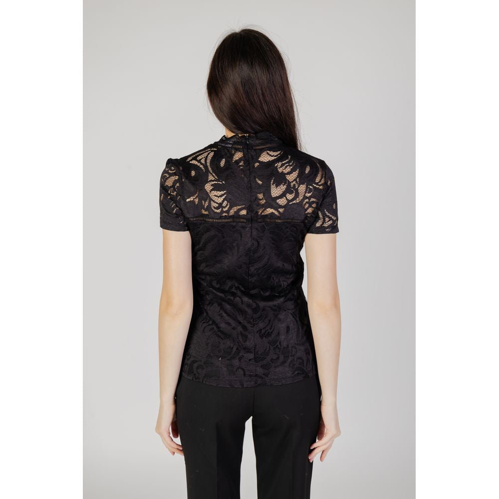 Vila Clothes Black Polyamide T-Shirt
