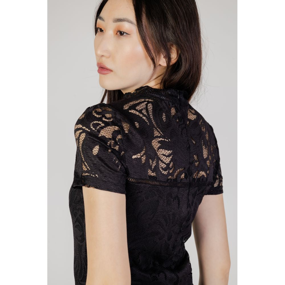 Vila Clothes Black Polyamide T-Shirt