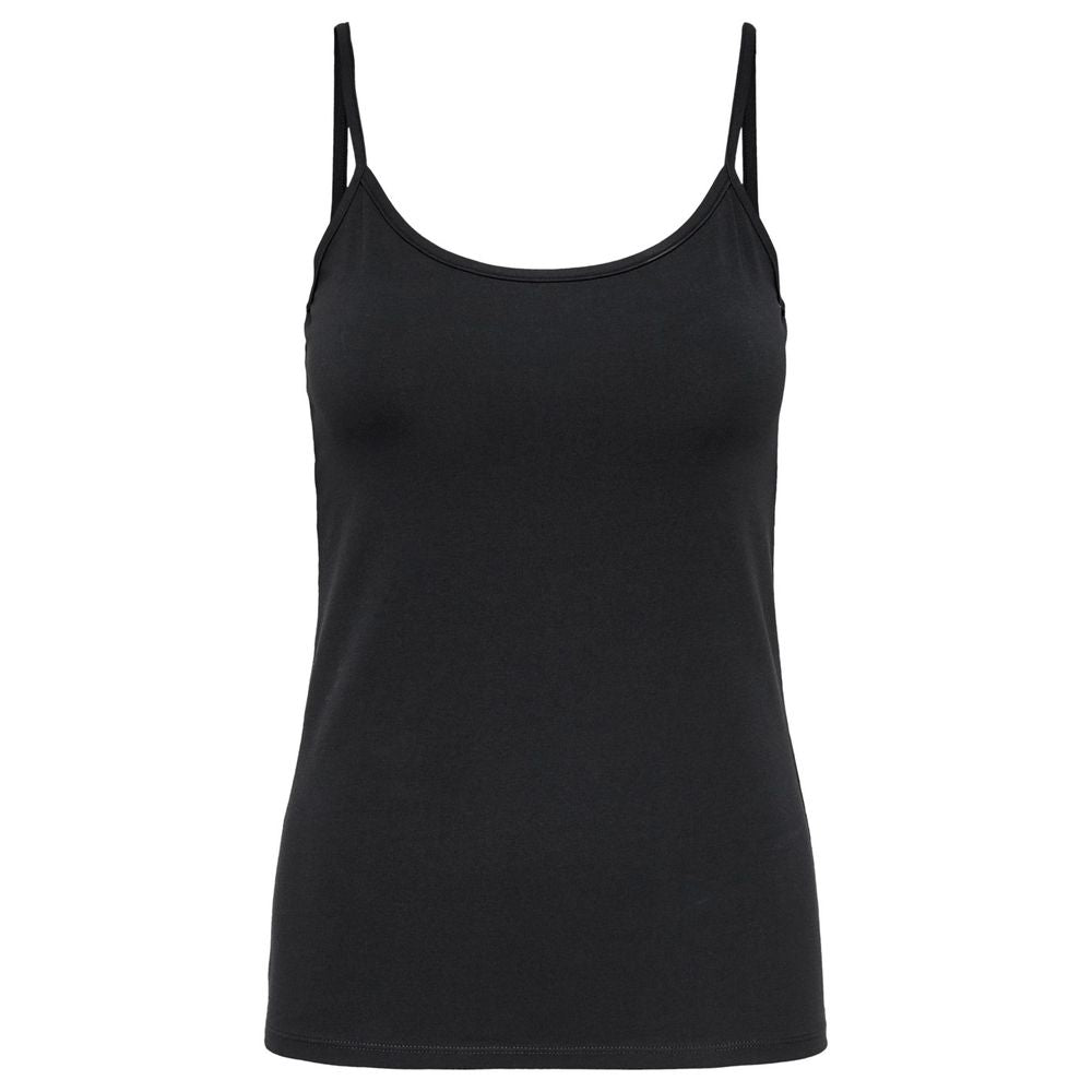 Only Black Cotton Tank Top