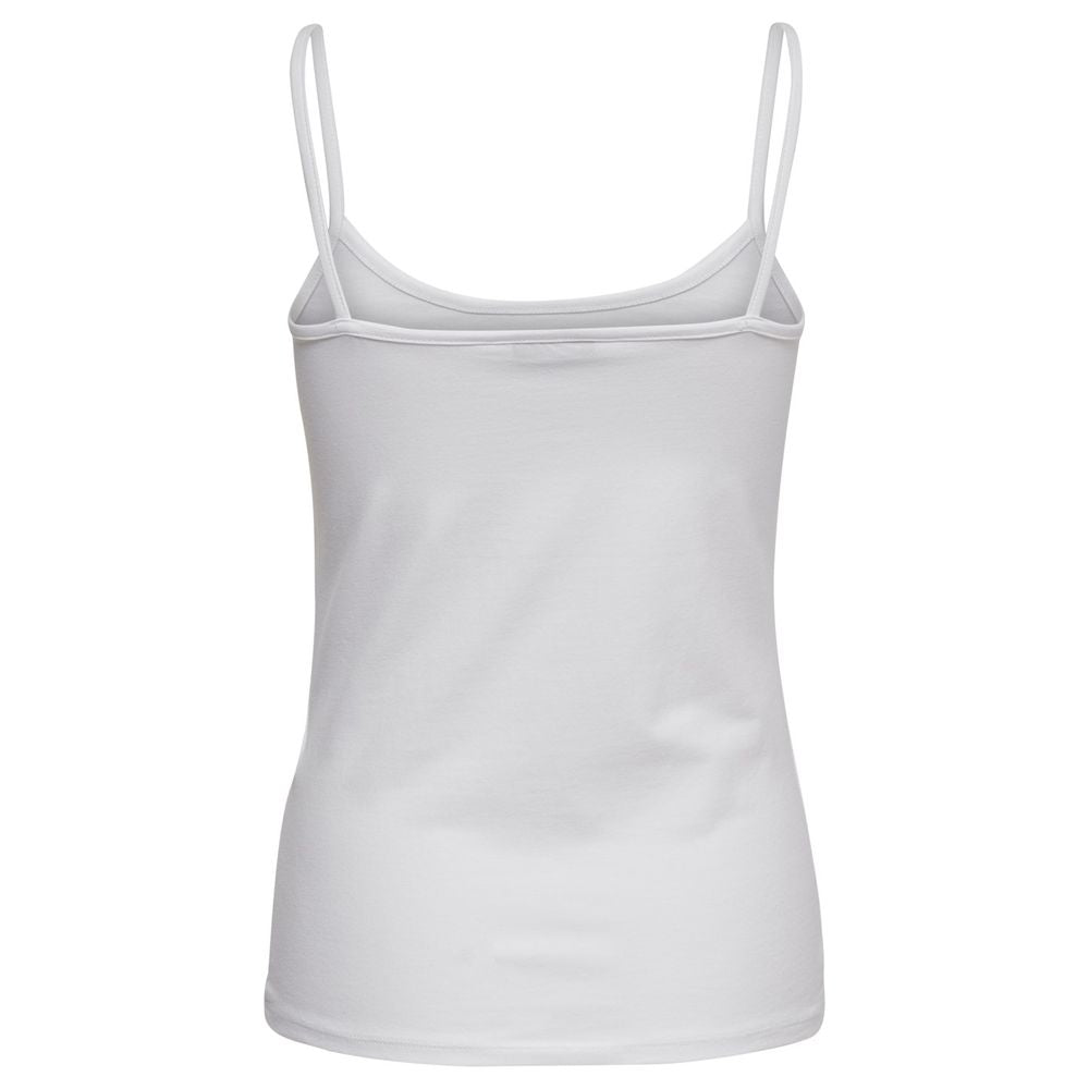 Only White Cotton Tank Top