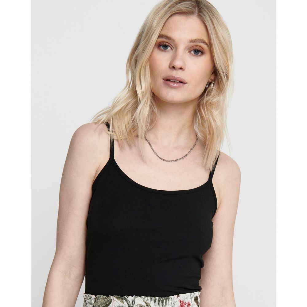 Only Black Cotton Tank Top