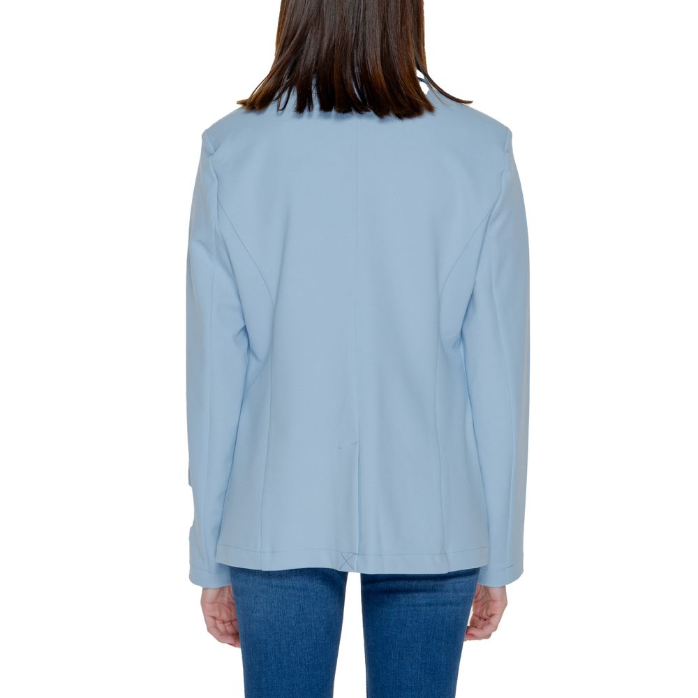 Only Blue Polyester Blazer