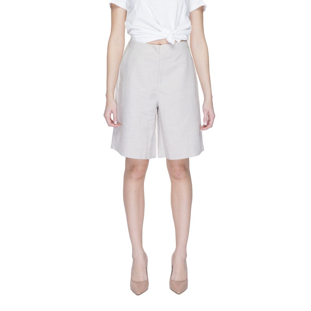 Vero Moda Gray Polyester Bermuda