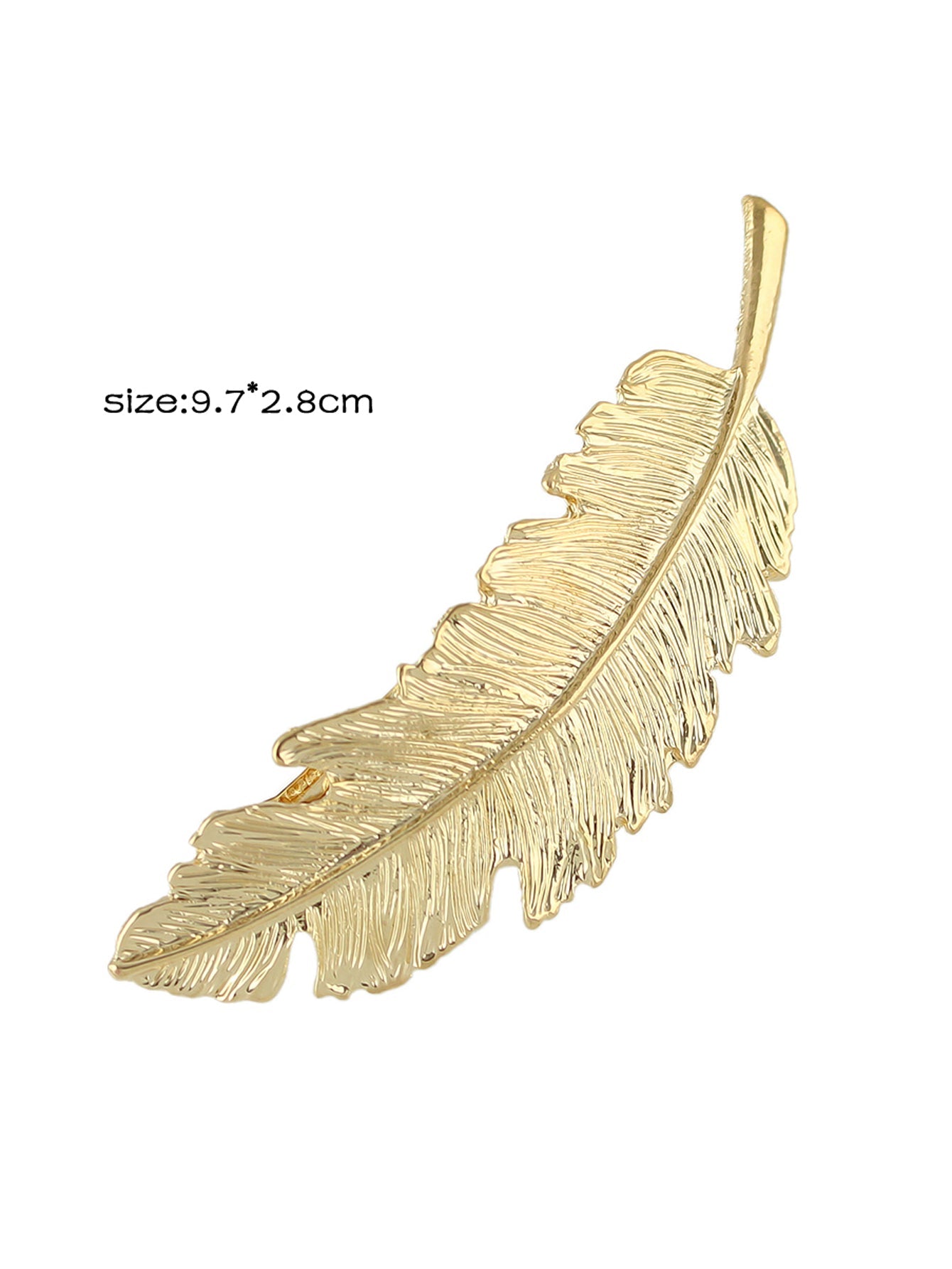 Hair Accessories Gold Silver Feather Metal Hairgrips Hair Clips Hair