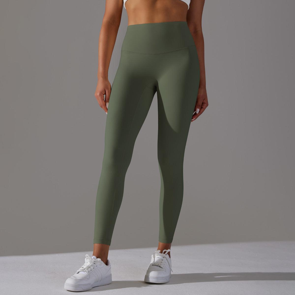 Double-sided Sanding Nude Feel Breathable Cropped Pants Hip Lifting Peach Sports Fitness Yoga Pants