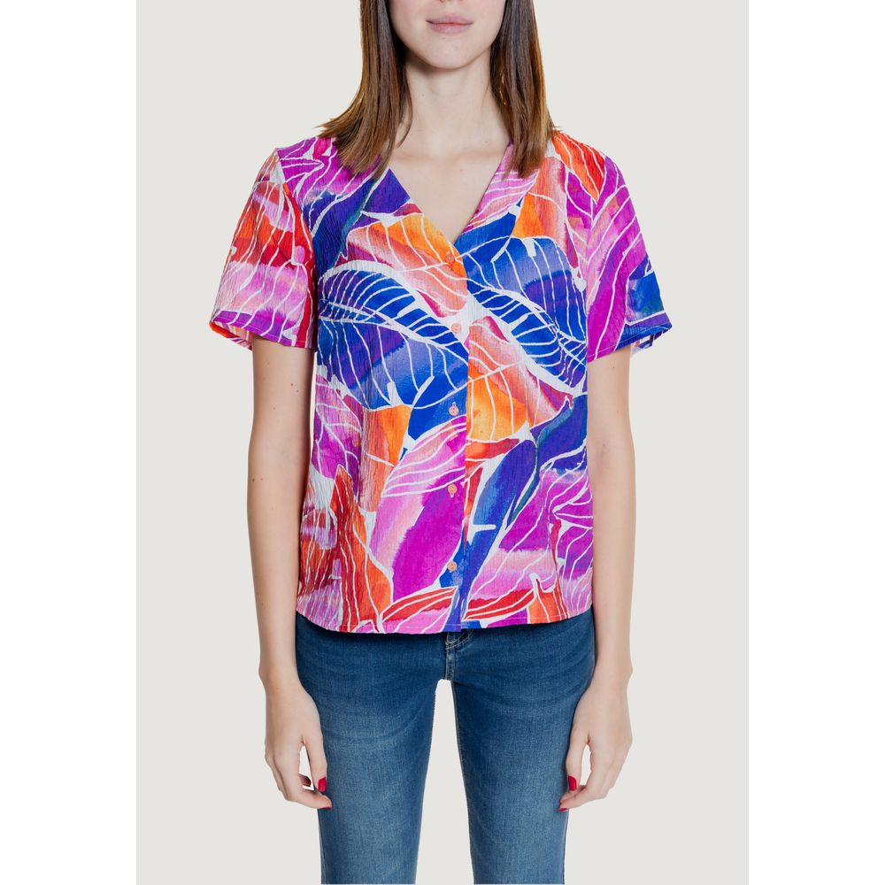 Vila Clothes Multicolor Viscose Blouse