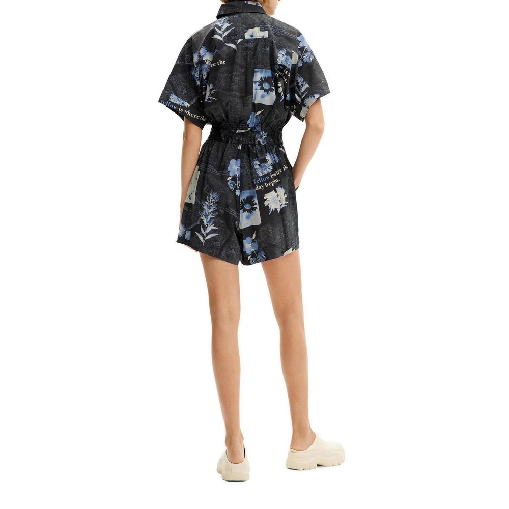 Desigual Blue Viscose Jumpsuit