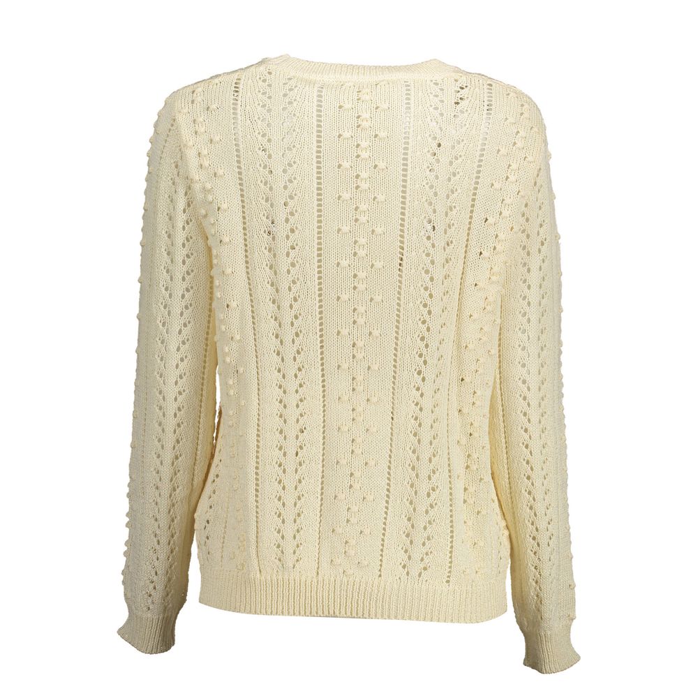 Kocca White Acrylic Women Sweater