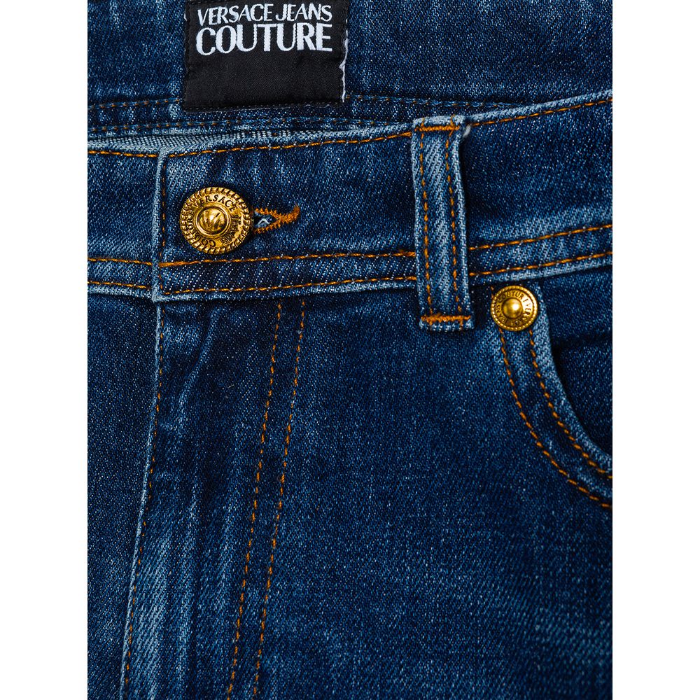 Versace Jeans Blue Cotton Jeans Denim