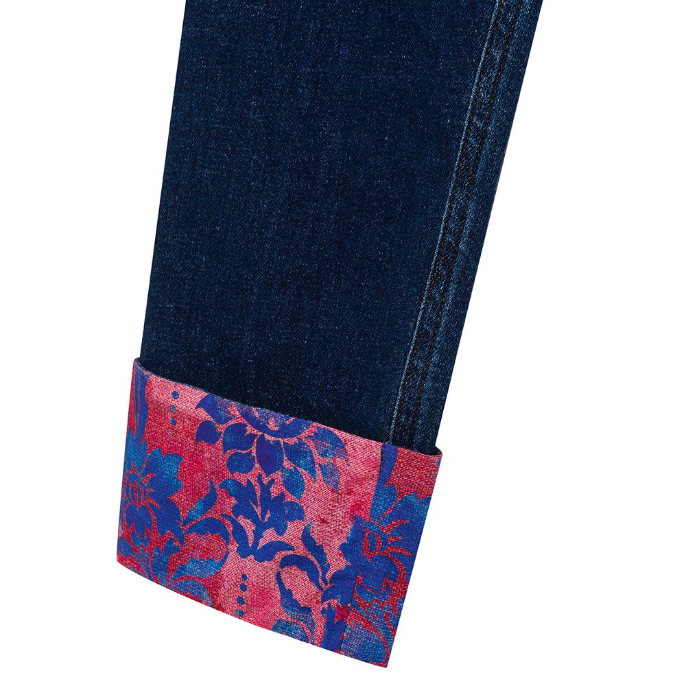 Versace Jeans Blue Cotton Jeans Denim