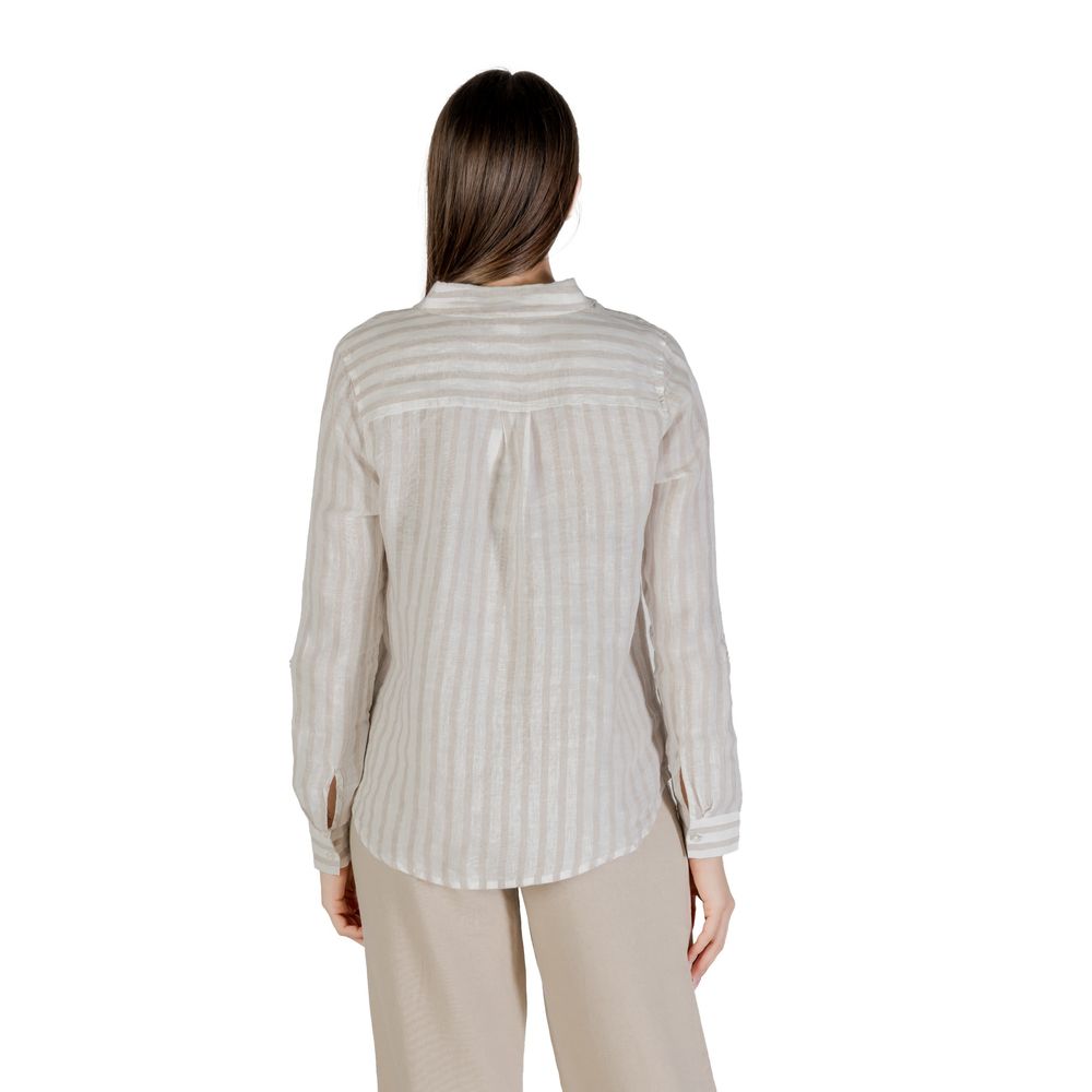 Street One Beige Linen Shortsleeve