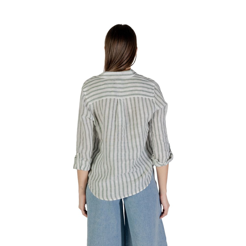 Street One Green Linen Shortsleeve
