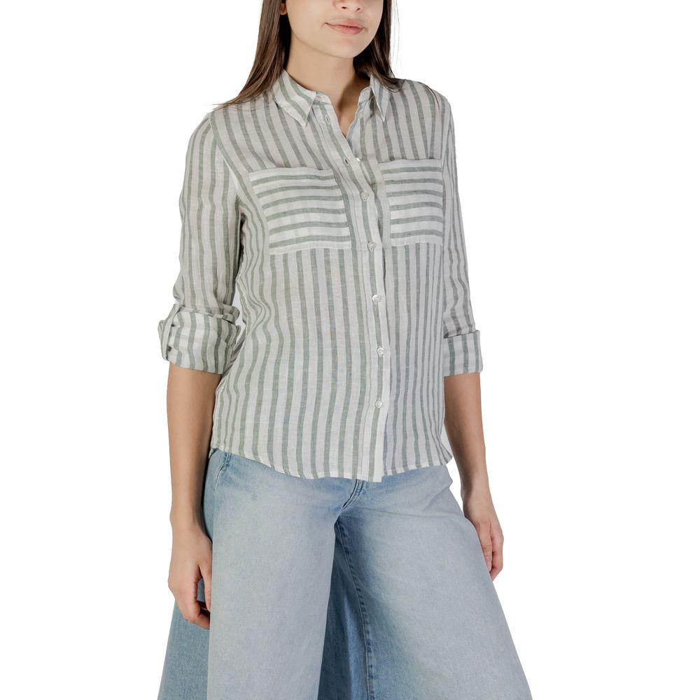 Street One Green Linen Shortsleeve