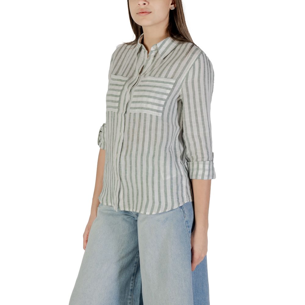 Street One Green Linen Shortsleeve