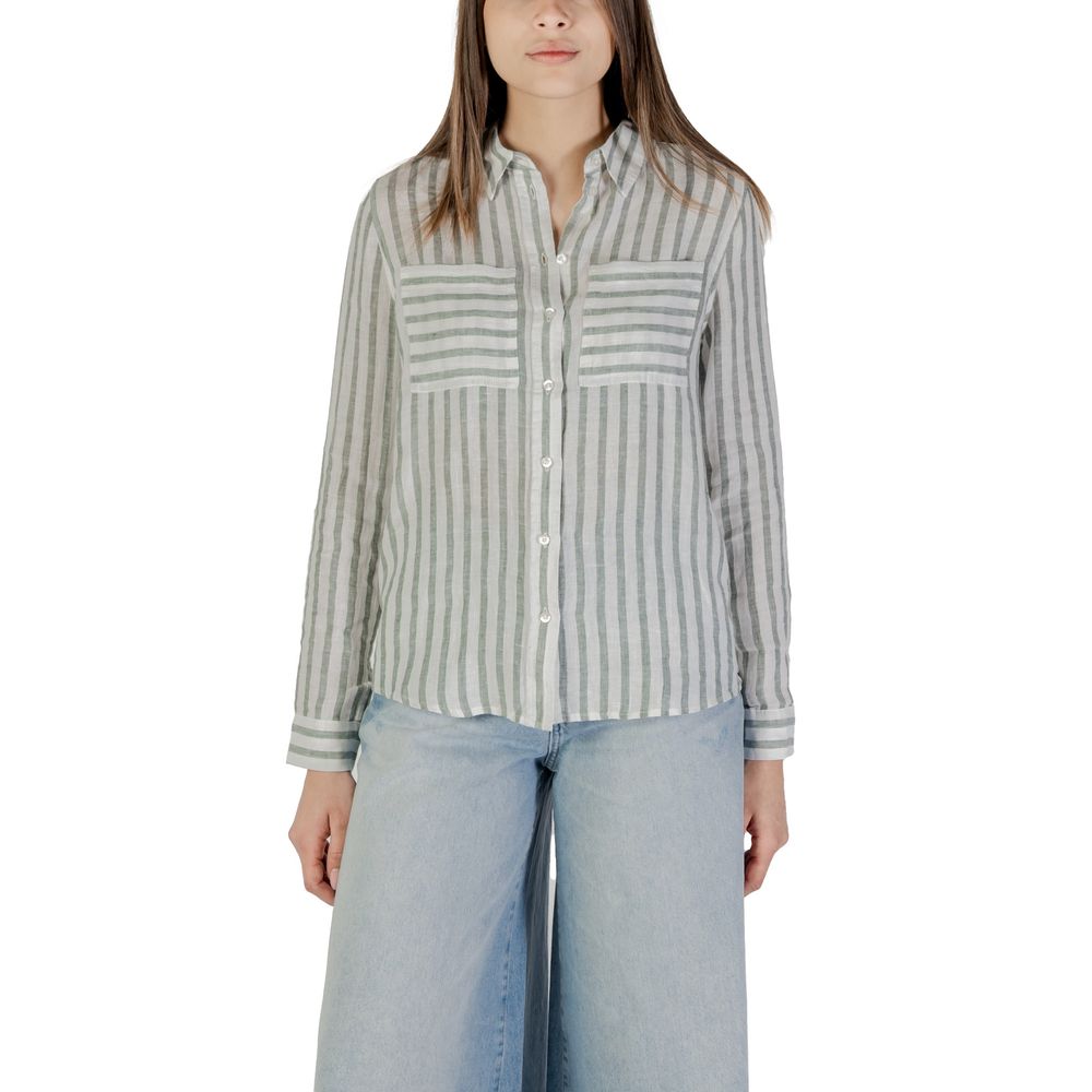 Street One Green Linen Shortsleeve