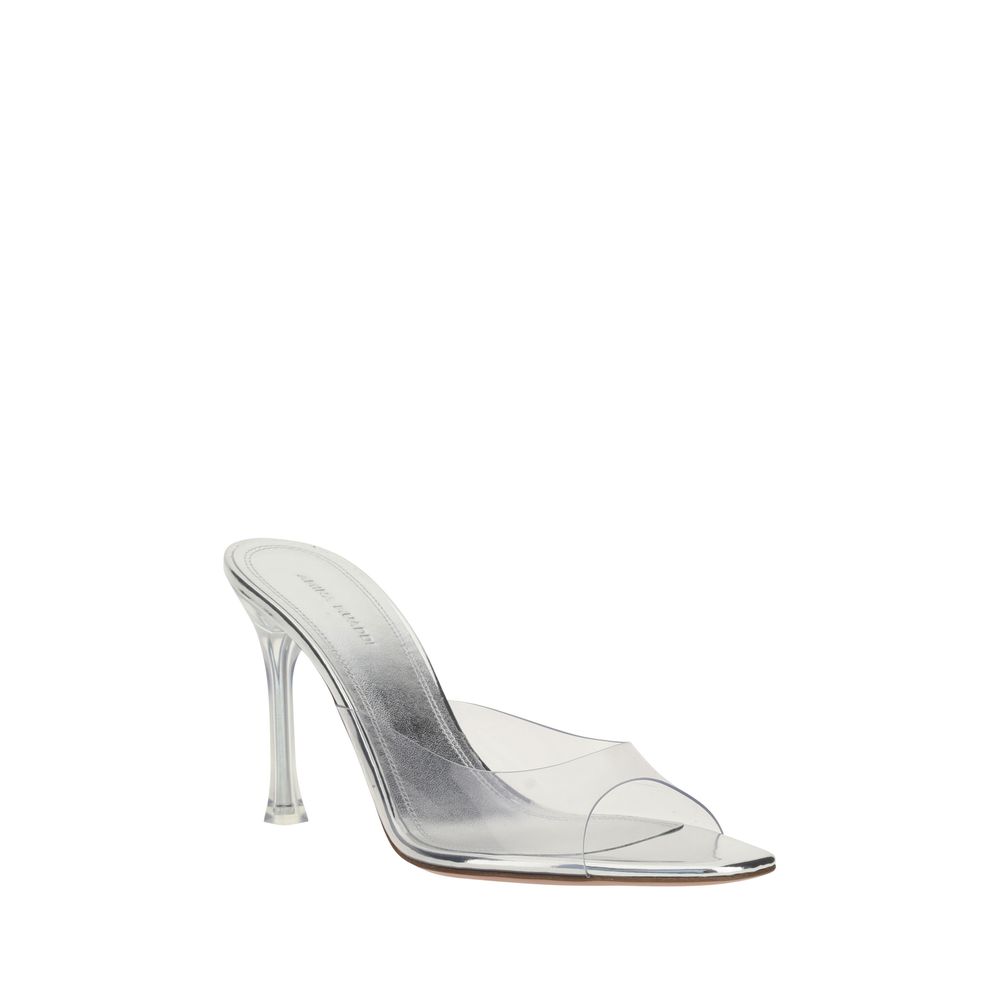 Amina Muaddi Alexa Glass Sandals
