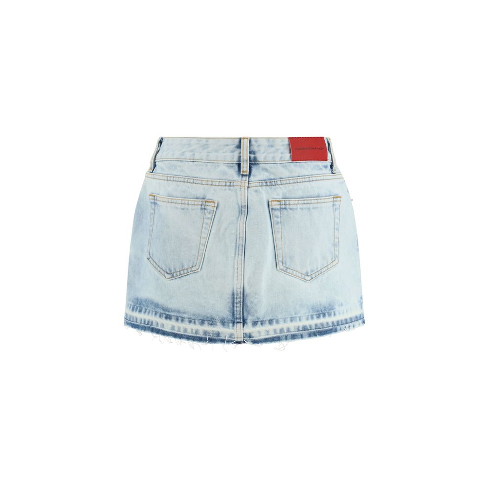Alessandra Rich Denim Mini Skirt