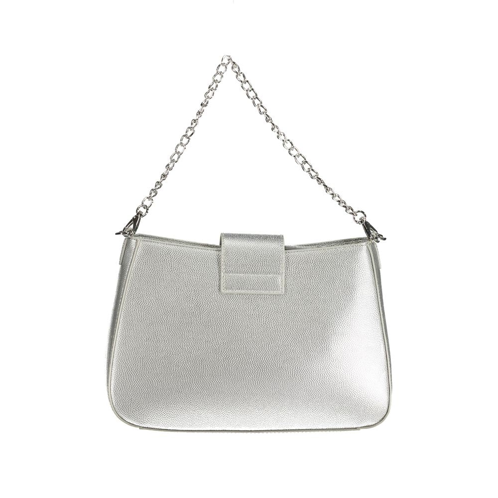 Mario Valentino Silver Polyethylene Women Handbag