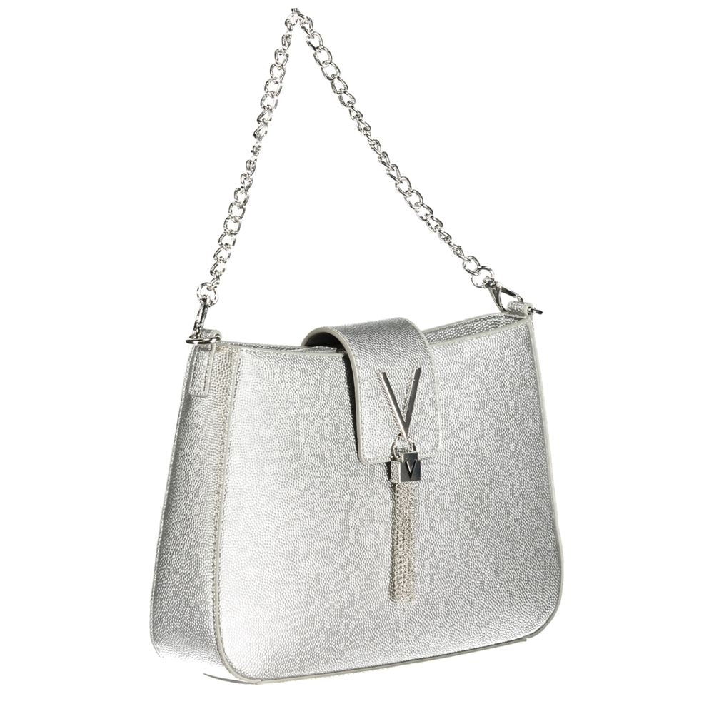 Mario Valentino Silver Polyethylene Women Handbag