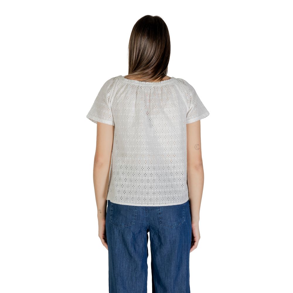 Street One White Cotton Blouse