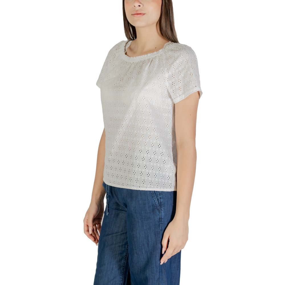 Street One White Cotton Blouse