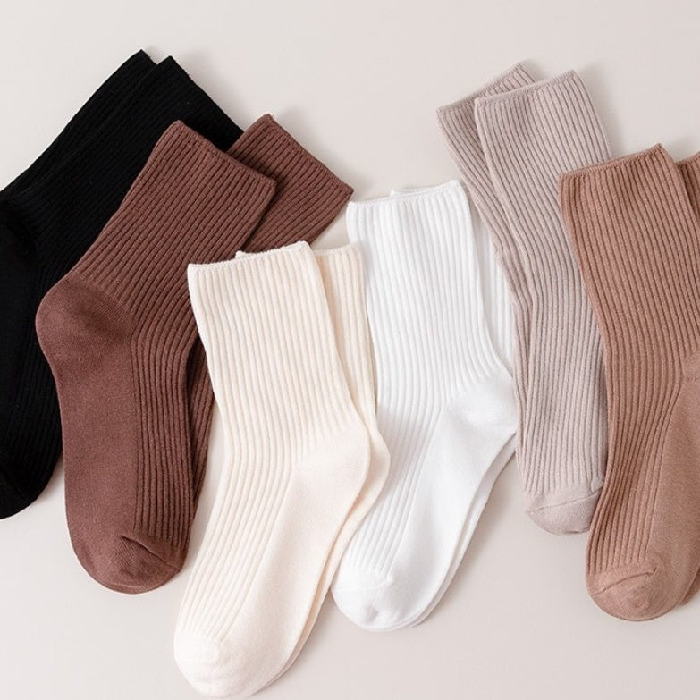 Khaki Socks For Women In Spring And Autumn