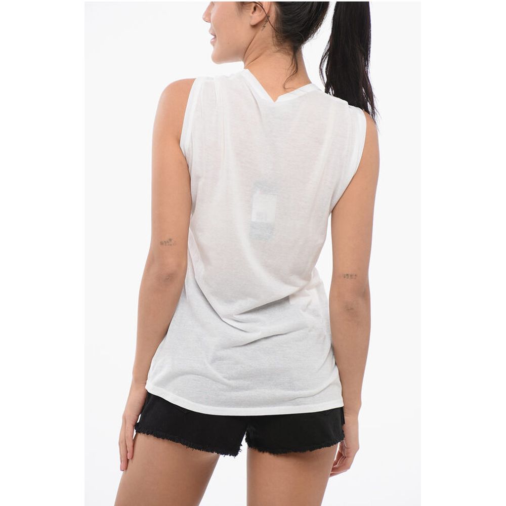 Roberto Collina Oversized Sheer Fabric Tank Top