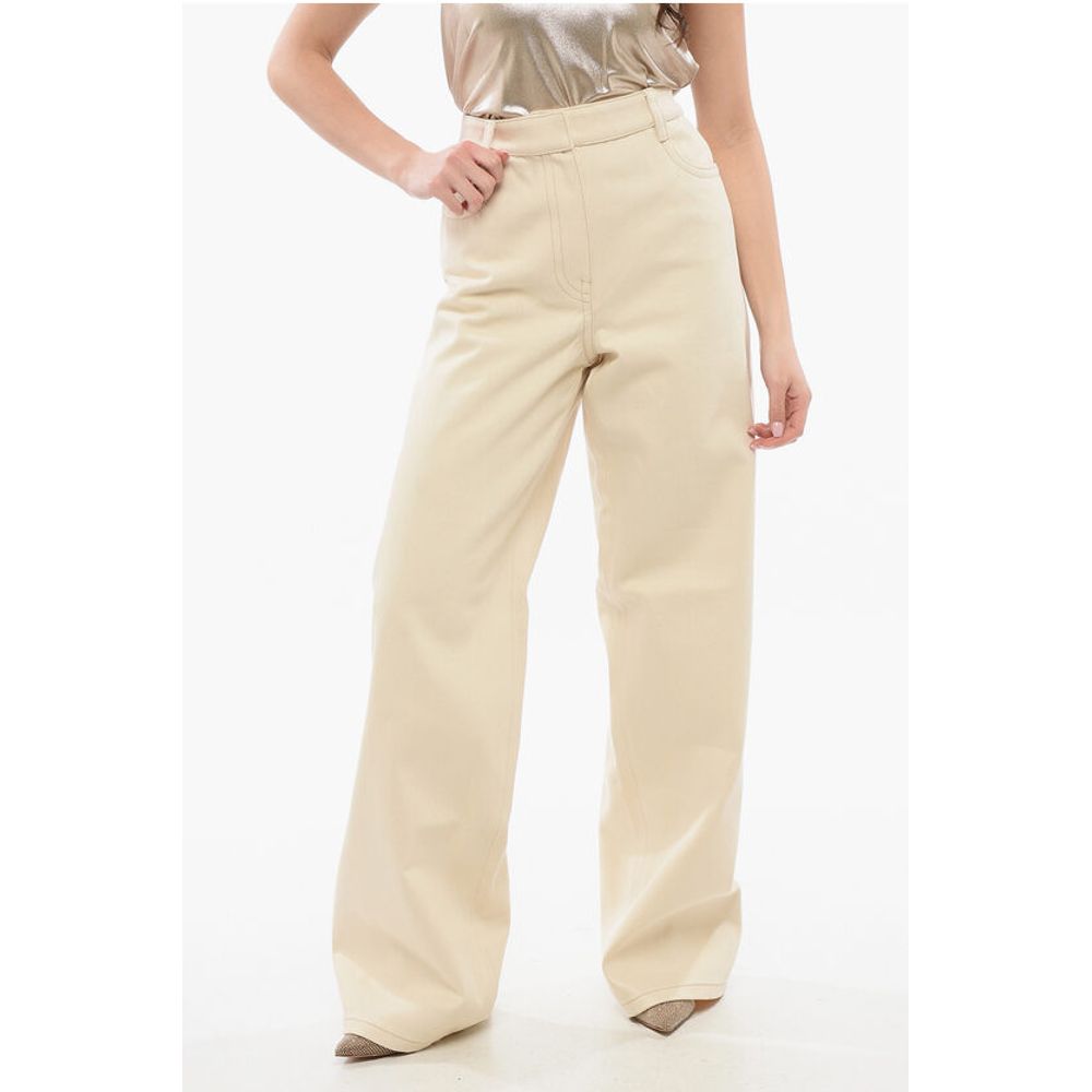 Prada Canvas High-waisted Denims with Wide Leg