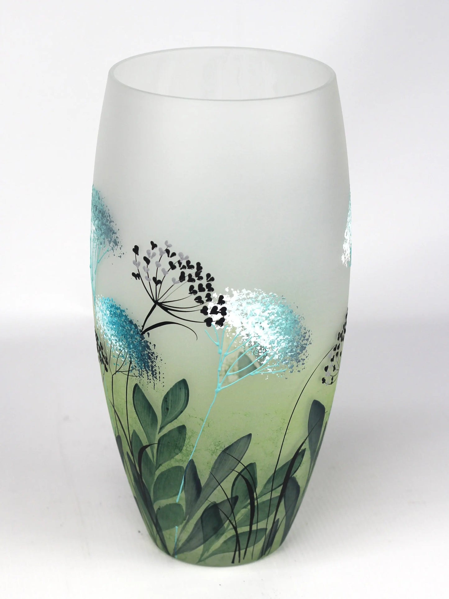 table green art decorative glass vase 7518/300/sh319 Coffee Aion