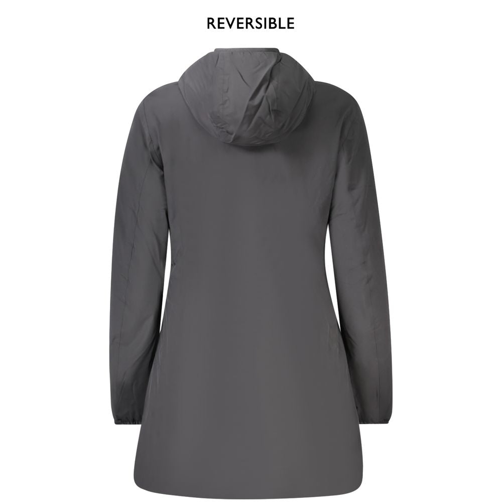 K-WAY Black Nylon Jackets & Coat