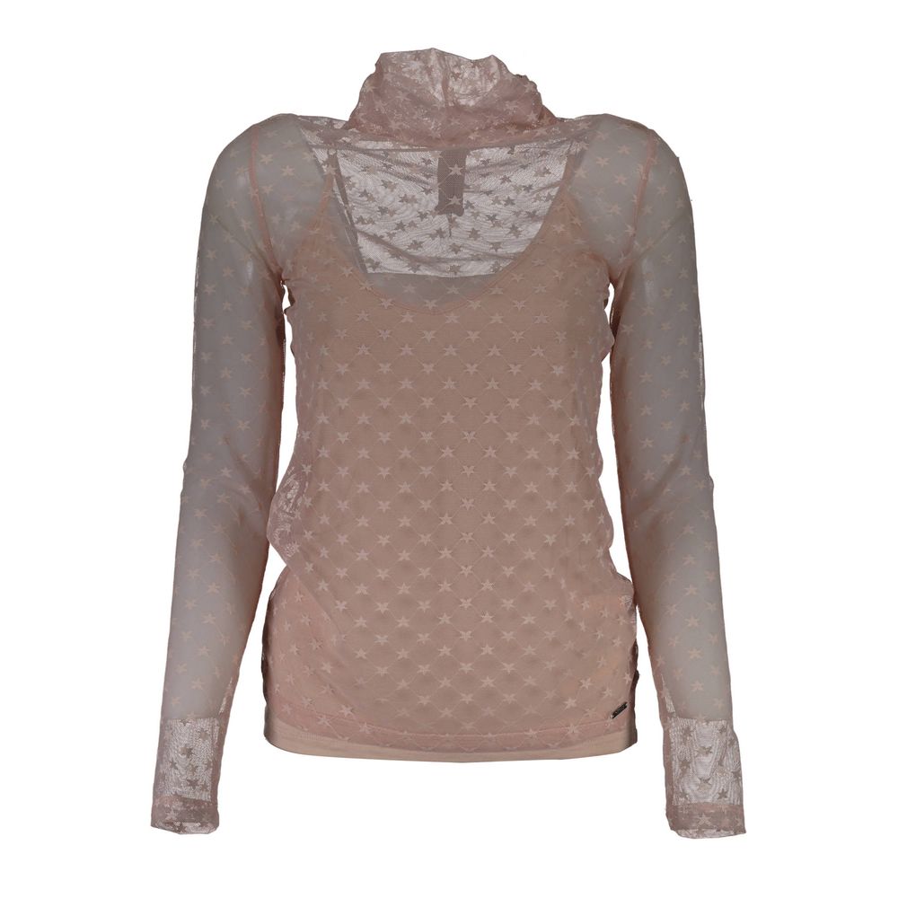 Guess Jeans Pink Elastane Sweater